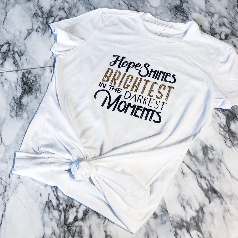 Hope Shines Bright Christian T Shirt - Picture 6 of 10